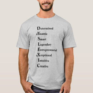 T-shirt Poème acrostique dyslexique