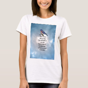 T-shirt Poème "ainsi aimé" d'oiseau bleu