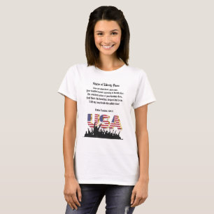 T-shirt Poème de la statue de la Liberté, Une nation d'imm