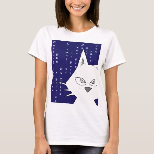 T-shirt Poème Matrix Cat (Devant)