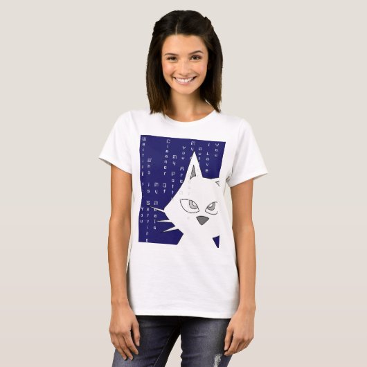 T-shirt Poème Matrix Cat (Devant entier)