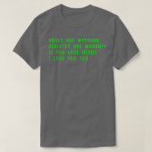 T-shirt Poème Nerd amusant Geek informatique Tech Humour I (Design devant)
