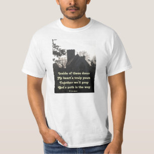 T-shirt Poème Ode Prier Par Ladee Basset