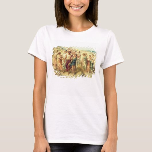 T-shirt Poet Anacreon (570-485 BC) with Muses, 189 (Devant)
