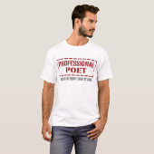 T-shirt Poète professionnel (Devant entier)