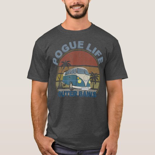 T-shirt Pogue Life Outer Banks Retro Vintage (Devant)