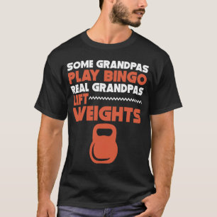T-shirt Poids d'ascenseur de grand-papas de bingo-test de