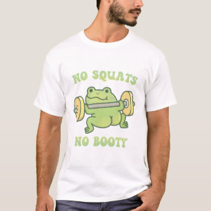 T-shirt Poids de levage de grenouille amusant Pas de squat