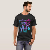 T-shirt Poids De L'Objectif Forte Motivation De L'Exercice (Devant entier)