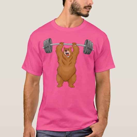 T-shirt Poids de l'ours Chemise Bodybuilder Gym Powerlfit (Devant)