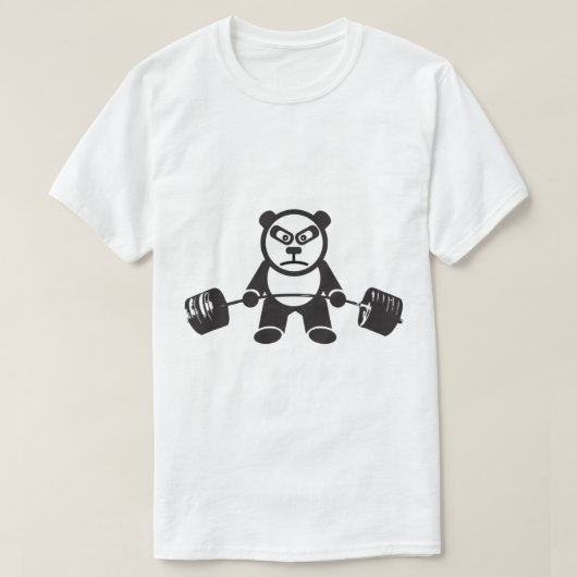 T-shirt Poids de l'ours Panda Cute - Remontée (Design devant)