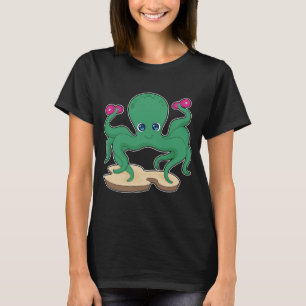 T-shirt Poids de musculation en forme de poulpe