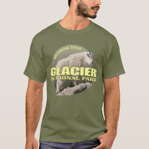T-shirt POIDS de parc national de glacier (chèvre de
