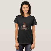 T-shirt Poids de pompage levant Funny Boxer Chien 6 (Devant entier)