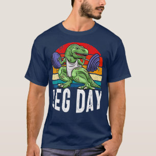 T-shirt Poids drôle Levant Funny Jour de la Jambe Rex Squa
