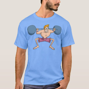 T-shirt Poids du squat Barbell kettlebell
