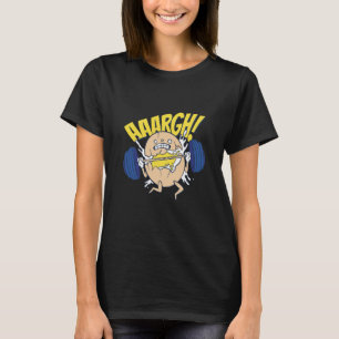 T-shirt poids levage d'oeuf pour les gymnases motivation