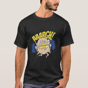 T-shirt poids levage d'oeuf pour les gymnases motivation