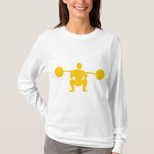 T-shirt Poids Lifter 01 - Ambre (Devant)