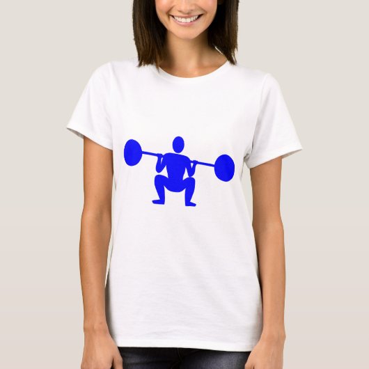 T-shirt Poids Lifter 01 - Bleu (Devant)