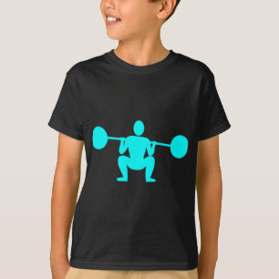 T-shirt Poids Lifter 01 - Cyan