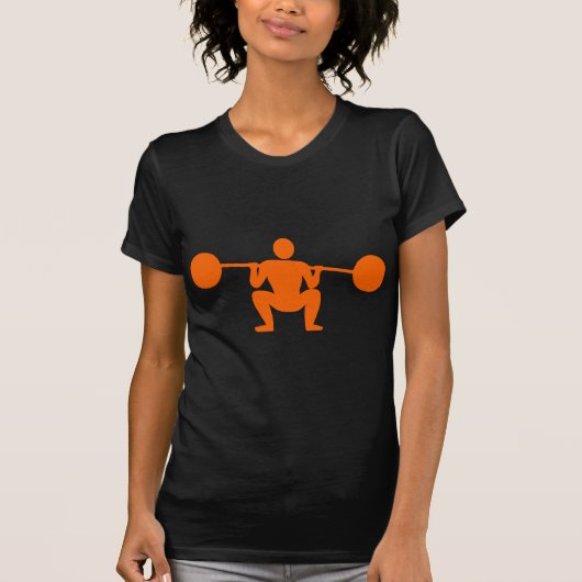 T-shirt Poids Lifter 01 - Orange (Devant)