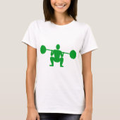 T-shirt Poids Lifter 01 - Vert herbe (Devant)
