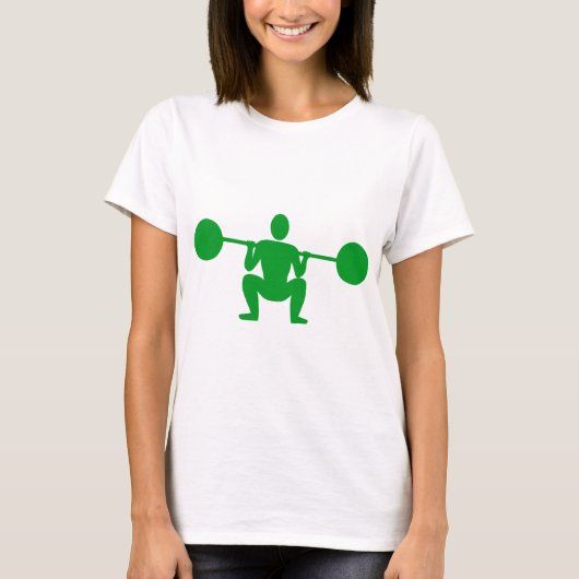 T-shirt Poids Lifter 01 - Vert herbe (Devant)