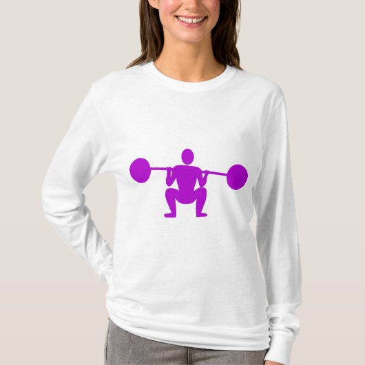 T-shirt Poids Lifter 01 - Violet (Devant)