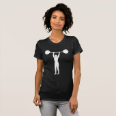 T-shirt Poids Lifting 02 - Blanc (Devant entier)