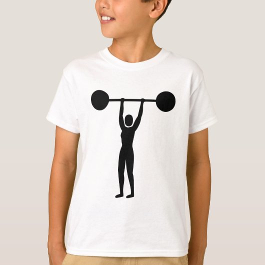 T-shirt Poids Lifting 02 - Noir (Devant)