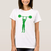 T-shirt Poids Lifting 02 - Vert herbe (Devant)