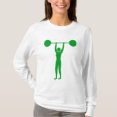 T-shirt Poids Lifting 02 - Vert herbe (Devant)