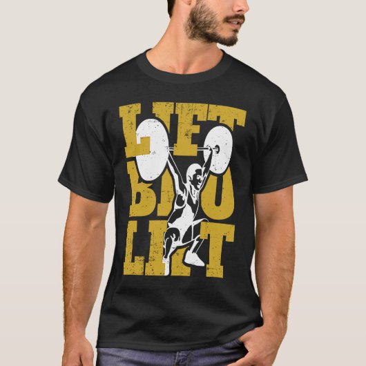 T-shirt Poids Lifting Gym Power Lift Bro (Devant)