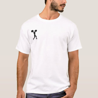 T-shirt poids-poussoir-silhouette-agrafe-art
