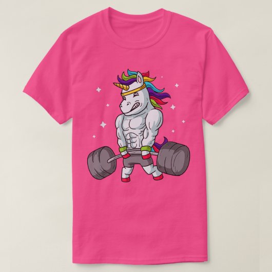 T-shirt Poids Unicorn Funny Deadlift Gym Cadeau (Design devant)