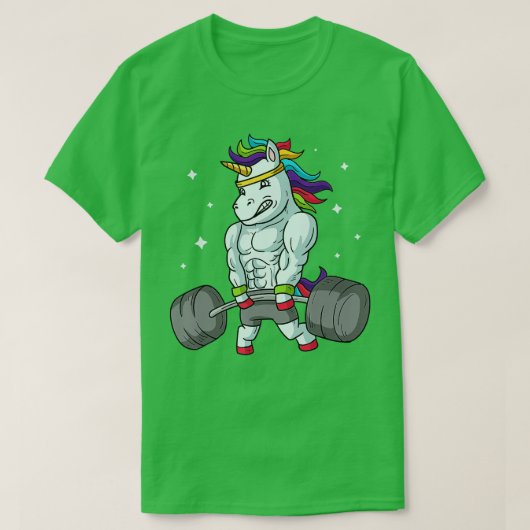 T-shirt Poids Unicorn Funny Deadlift Gym Cadeau (Design devant)