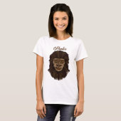 T-shirt Poignée Bigfoot Sasquatch Marécage Ape Chasseur (Devant entier)