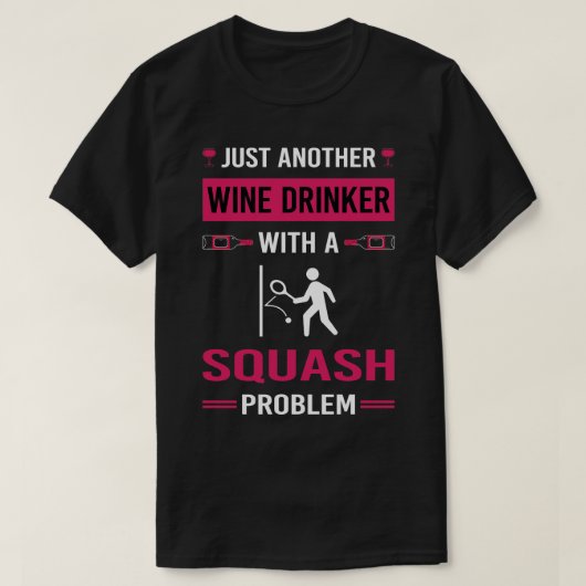 T-shirt Poignée de boisson au vin (Design devant)