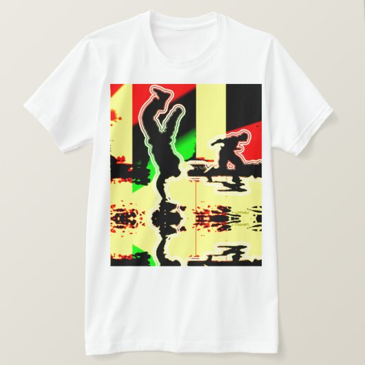 T-shirt Poignée de rupture rétro (Design devant)