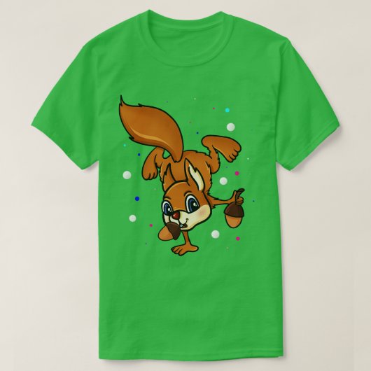 T-shirt Poignée d'écureuil (Design devant)
