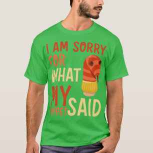 T-shirt Poignée drôle animal Marionnettes Histoire Comédie