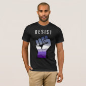 T-shirt Poignée Lesbian Pride (Devant entier)