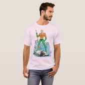 T-shirt Poignées Aquaman avec Pitchfork (Devant entier)