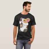 T-shirt Poignées de Guinée Boba Bubble Tea Anime Kawaii Cu (Devant entier)