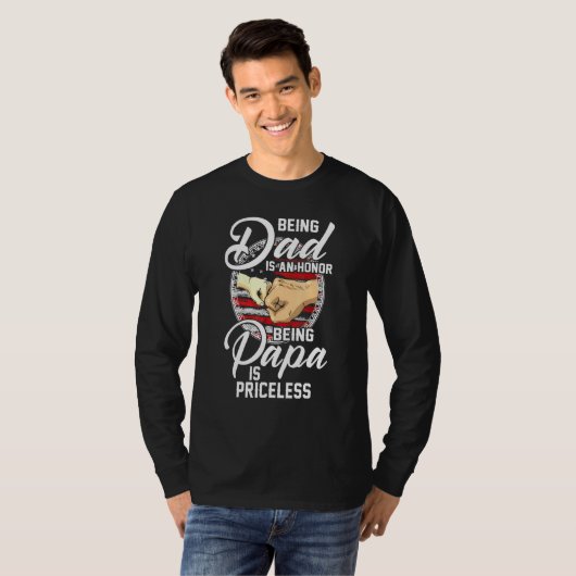 T-shirt Poing Bump Être Papa Est Un Honneur Etre Papa Est (Devant entier)