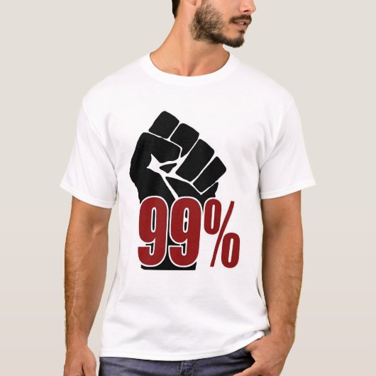 T-shirt Poing de 99 pour cent (Devant)