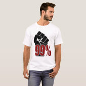 T-shirt Poing de 99 pour cent (Devant entier)