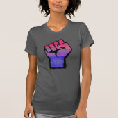 T-shirt Poing de fierté bisexuelle (Devant)