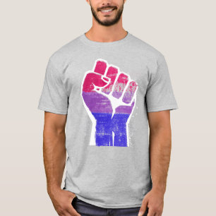 T-shirt Poing de fierté bisexuelle